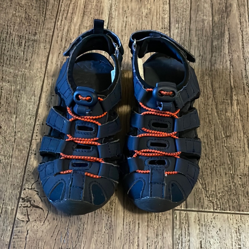 Blue sandals